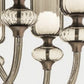 Sylcom Candel 2700/A2-OS-FU Smoked Wall Lamp in Brushed Gold Metal Finish