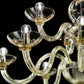 Sylcom Candiano 1530/5-D-OCE Ocean Chandelier in Polished Gold Metal Finish