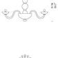Sylcom Candiano 1531/12-D-GRY Gray Chandelier in Polished Gold Metal Finish