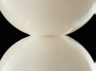 Sylcom Carola 1422/20-K-BLAV Milk White Ivory Table Lamp in Polished Chrome Metal Finish