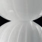 Sylcom Carola 1422/20-K-BL.CR Milk White Clear Table Lamp in Polished Chrome Metal Finish