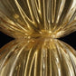 Sylcom Carola 1422/35-D-AS Submerged Amber Table Lamp in Polished Gold Metal Finish