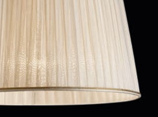 Sylcom Carola TOP 1422/35-ORO Ivory and Gold Trim Lamp Shade