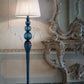 Sylcom Carola TOP 1423-ARG Ivory and Silver Trim Lamp Shade