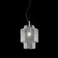 Sylcom Casa Blanca 0261-K-CR Clear Wall Lamp in Polish Chrome Metal Finish