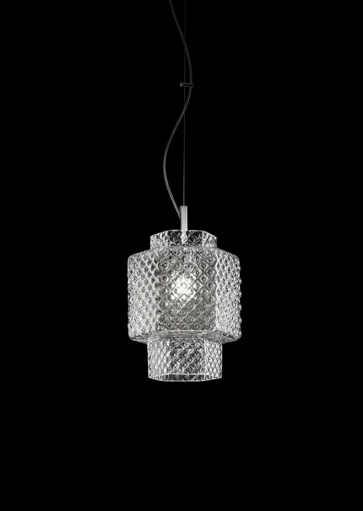 Sylcom Casa Blanca 0261-K-CR Clear Wall Lamp in Polish Chrome Metal Finish