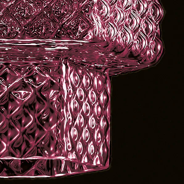 Sylcom Casa Blanca 0262-K-AMT Amethyst Wall Lamp in Polish Chrome Metal Finish