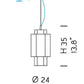 Sylcom Casa Blanca 0263-K-CR Clear Wall Lamp in Polish Chrome Metal Finish