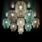 Sylcom Casa Blanca 0265-K-FU Smoked Wall Lamp in Polish Chrome Metal Finish