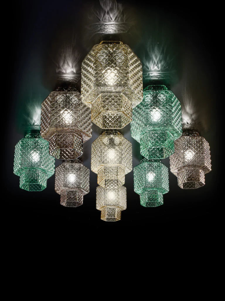 Sylcom Casa Blanca 0265-K-OCE Ocean Wall Lamp in Polish Chrome Metal Finish