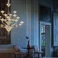 Sylcom Corner 1544/12+6+3-D-BLAV.AV Milky Ivory and Ivory Chandelier in Polished Gold Metal Finish