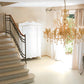 Sylcom Dandolo 949/12-D-D.A Amber Detailing with national pendants Chandelier in Polished Gold Metal Finish