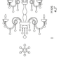 Sylcom Dandolo 949/12+6-D-GRY Gray with lead pendants Chandelier in Polished Gold Metal Finish