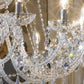 Sylcom Dandolo 949/6+3-D-CR.PB Crystal with lead pendants Chandelier in Polished Gold Metal Finish