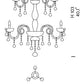 Sylcom Dandolo 949/6+3-K-D.A Amber Detailing with national pendants Chandelier in Polished Chrome Metal Finish
