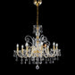Sylcom Dandolo 949/8-D-CR.PB Crystal with lead pendants Chandelier in Polished Gold Metal Finish