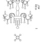 Sylcom Dandolo 949/8+4-K-CR.PB Crystal with lead pendants Chandelier in Polished Chrome Metal Finish