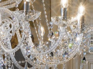 Sylcom Dandolo 949/A2-D-CR.PB Crystal with lead pendants Wall lamp in Polished Gold Metal Finish
