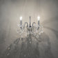 Sylcom Dandolo 949/A2-D-GRY Gray with lead pendants Wall lamp in Polished Gold Metal Finish