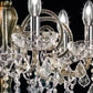 Sylcom Dandolo 949/A2-K-FU Smoked with lead pendants Wall lamp in Polished Chrome Metal Finish