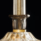 Sylcom Dea 1476-PA-FU.ORO Smoked and 24 Kt Gold Table Lamp in Silver Bronzing Metal Finish