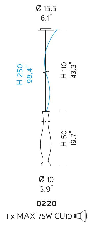 Sylcom Diva 0220-K-GRY Grey Wall Lamp in Polish Chrome Metal Finish
