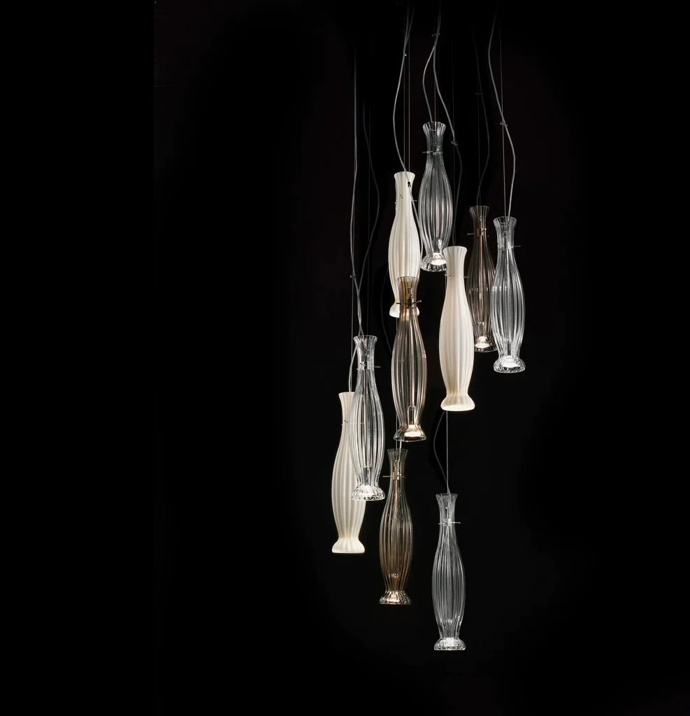 Sylcom Diva 0221-K-CR Clear Wall Lamp in Polish Chrome Metal Finish