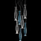 Sylcom Diva 0221-K-DEN Blue Denim Wall Lamp in Polish Chrome Metal Finish