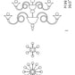 Sylcom Dolfin 1382/12+6-K-CR Clear and Clear Chandelier in Polished Chrome Metal Finish