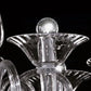 Sylcom Dolfin 1382/3-K-GRY Gray Chandelier in Polished Chrome Metal Finish