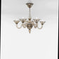 Sylcom Dolfin 1382/5-K-FU Smoked Chandelier in Polished Chrome Metal Finish