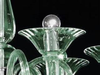 Sylcom Dolfin 1382/8-K-OCE Ocean Chandelier in Polished Chrome Metal Finish