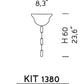 Sylcom Dolfin KIT CATENA 1380 12/16/12+6/16+8-D Kit of Chain in Polished Gold Metal Finish