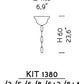 Sylcom Dolfin KIT CATENA 1380 3/5/6/8/6+3/8+4-K Kit of Chain in Polished Chrome Metal Finish
