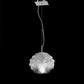 Sylcom Emisphera 0200-K-CR Clear Wall Lamp in Polish Chrome Metal Finish