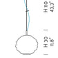 Sylcom Emisphera 0201-K-CR Clear Wall Lamp in Polish Chrome Metal Finish
