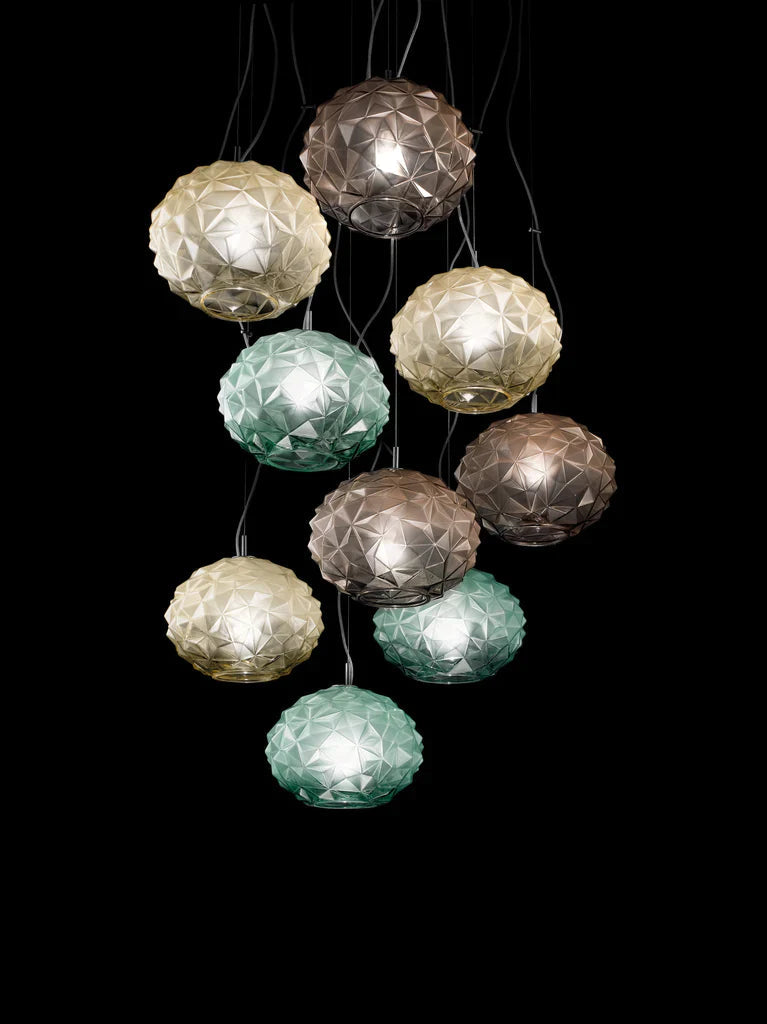 Sylcom Emisphera 0202-K-CR Clear Wall Lamp in Polish Chrome Metal Finish