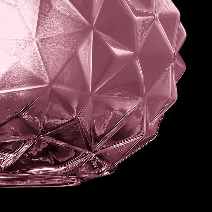 Sylcom Emisphera 0203-K-AMT Amethyst Wall Lamp in Polish Chrome Metal Finish