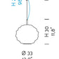 Sylcom Emisphera 0203-K-CR Clear Wall Lamp in Polish Chrome Metal Finish
