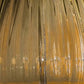 Sylcom Felicita 1396 XL-D-AS Submerged Amber Table Lamp in Polished Gold Metal Finish