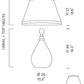 Sylcom Felicita 1396 XL-K-FU Smoked Table Lamp in Polished Chrome Metal Finish
