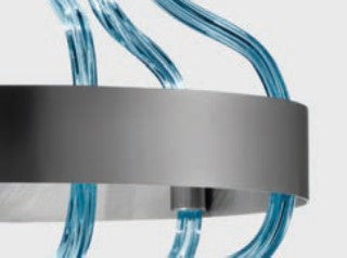 Sylcom Festa 3000-CRS-DEN Blue Denim Suspension in Brushed Chrome Metal Finish