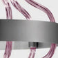 Sylcom Festa 3001-OS-AMT Amethyst Suspension in Brushed Gold Metal Finish