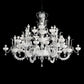 Sylcom Foscari 1521/6-D-FU Smoked Chandelier in Polished Gold Metal Finish