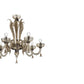 Sylcom Foscari 1522/16+8+4-K-BL.OCE Milky White Ocean Chandelier in Polished Chrome Metal Finish