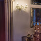 Sylcom Foscari 1524/A2-D-BLAV.AV Milky White Ivory Wall Lamp in Polished Gold Metal Finish