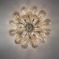 Sylcom Gabbiano 490/108-K-FU Smoked Ceiling Lamp in Polished Chrome Finish