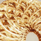 Sylcom Gabbiano 492/A1-K-AMB Amber Ceiling Lamp in Polished Chrome Finish