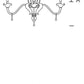 Sylcom Giustinian 1377/12-K-CR Clear Chandelier in Polished Chrome Metal Finish