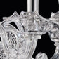 Sylcom Giustinian 1377/12+6-D-CR Clear Chandelier in Polished Gold Metal Finish